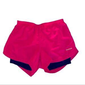 ❤️ REEBOK Girls Hot Pink Run Shorts Size S ❤️